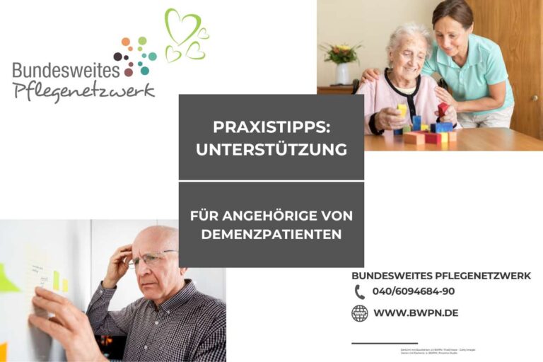 Praxistipps - Unterstützung für Angehörige von Demenzpatienten